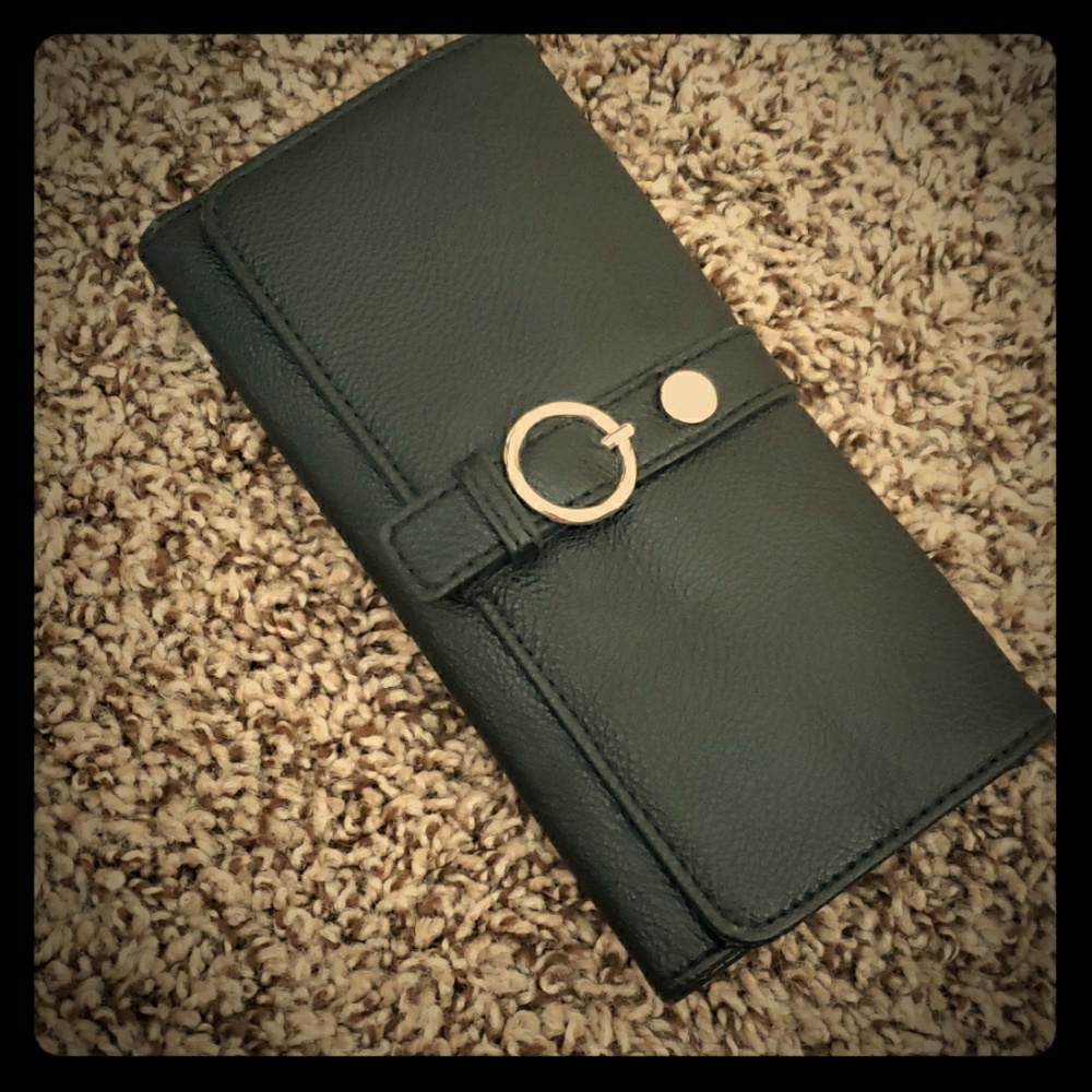 Nine West Black Tri-Fold Wallet